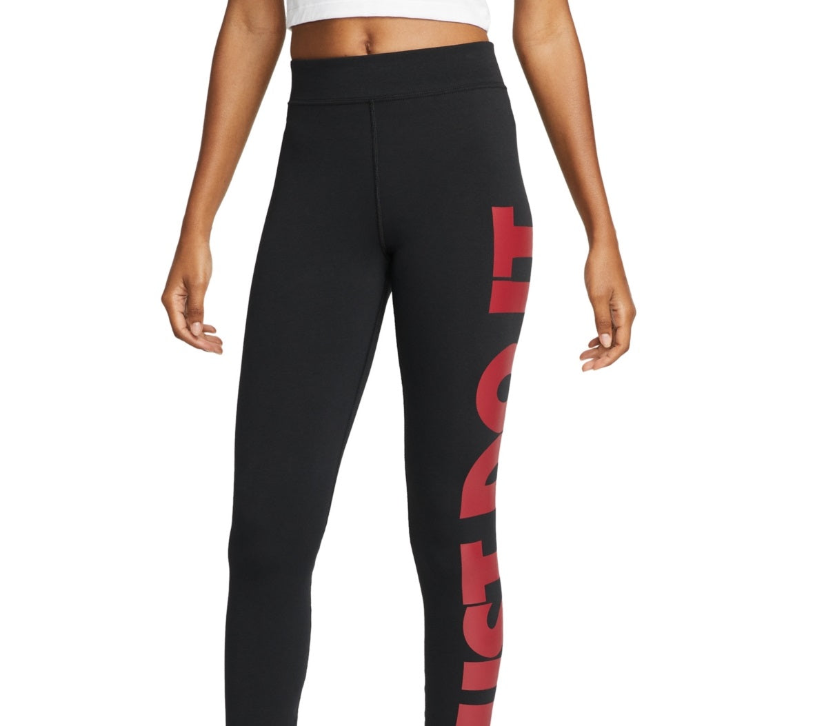 Calça legging Nike Essential Just Do It Full Length Feminina, Preta, Tamanho XS