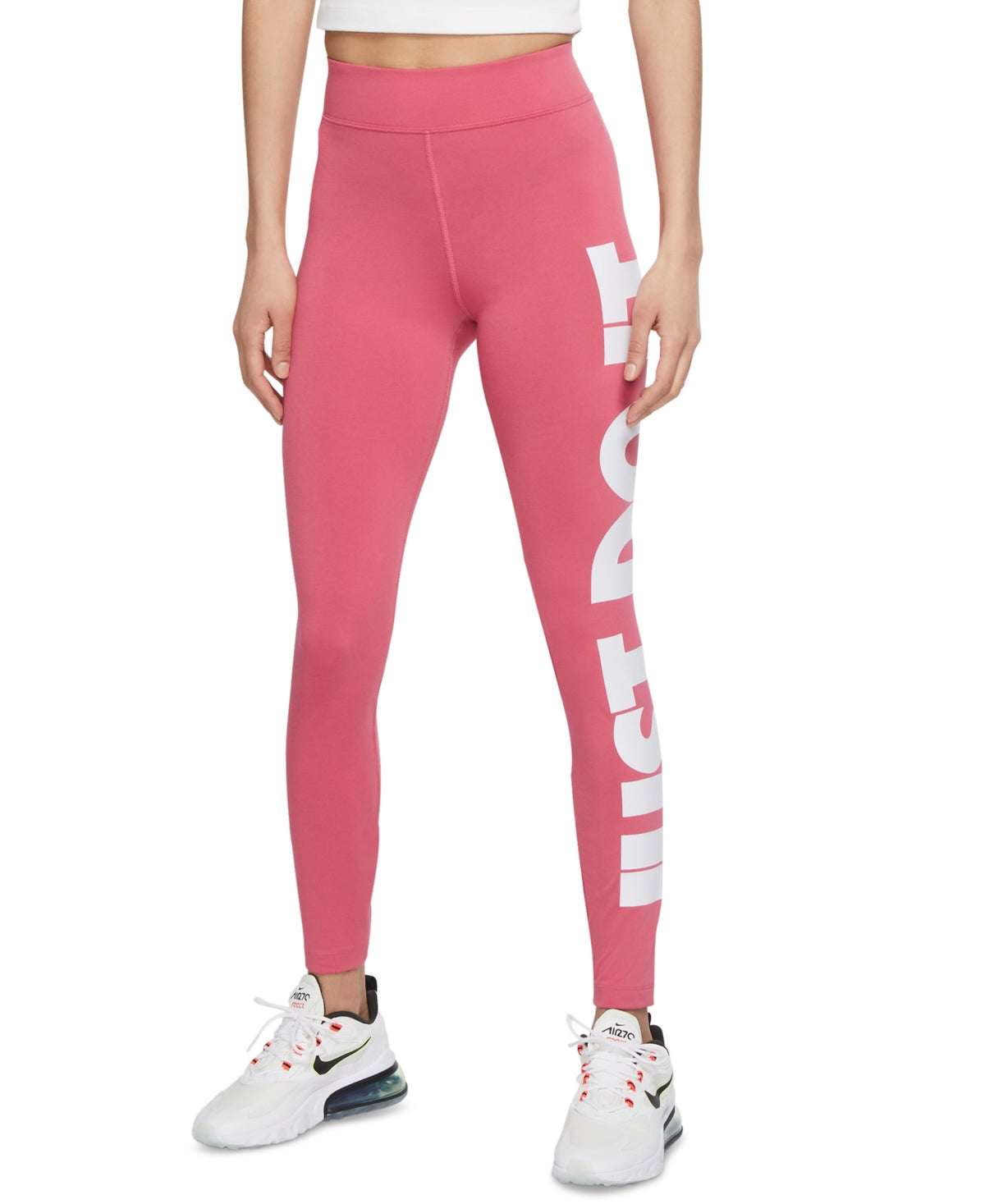 Calça legging Nike Essential Just Do It Full Length Feminina Rosa Tamanho P