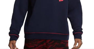 Moletom Nike Just Do It Crewneck Fleece Masculino Azul Tamanho Médio