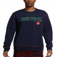 Moletom Nike Just Do It Crewneck Fleece Masculino Azul Tamanho Médio