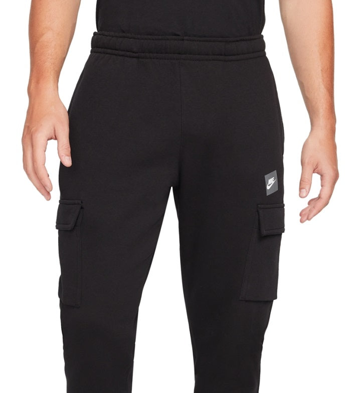Calça cargo Nike Just Do It Fleece Masculina Preta Tamanho Médio