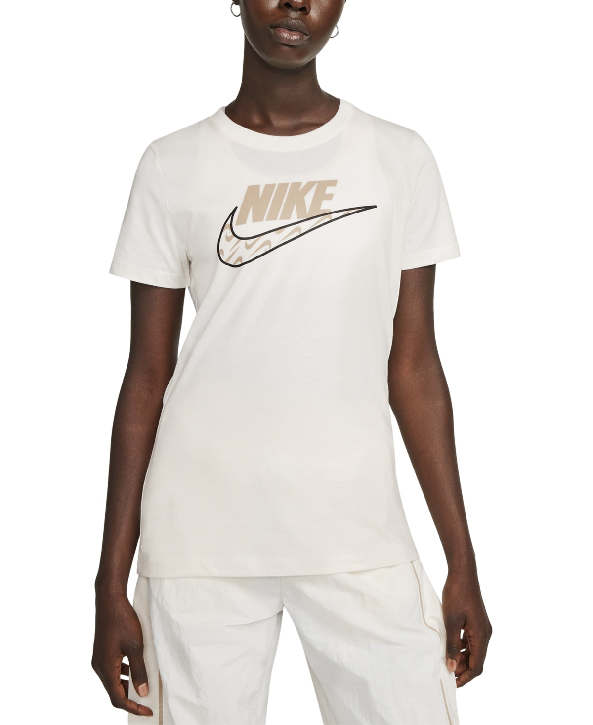 Camiseta Nike Icon Clash Logo Feminina Branca Tamanho XS