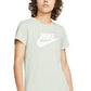 Camiseta Nike Sportswear Feminina de Algodão com Logotipo, Preta, Tamanho XS
