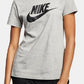 Camiseta Nike Sportswear Feminina de Algodão com Logotipo Cinza Tamanho P
