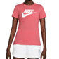 Camiseta Nike Sportswear Feminina de Algodão com Logotipo Vermelho Tamanho XS