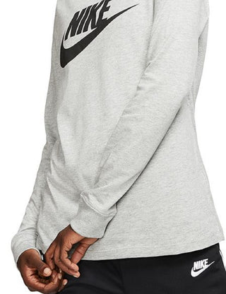 Camiseta Nike Sportswear Essential Cotton Logo Feminina Branca Tamanho P