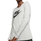 Camiseta Nike Essential Cotton Logo Feminina Branca Tamanho Grande