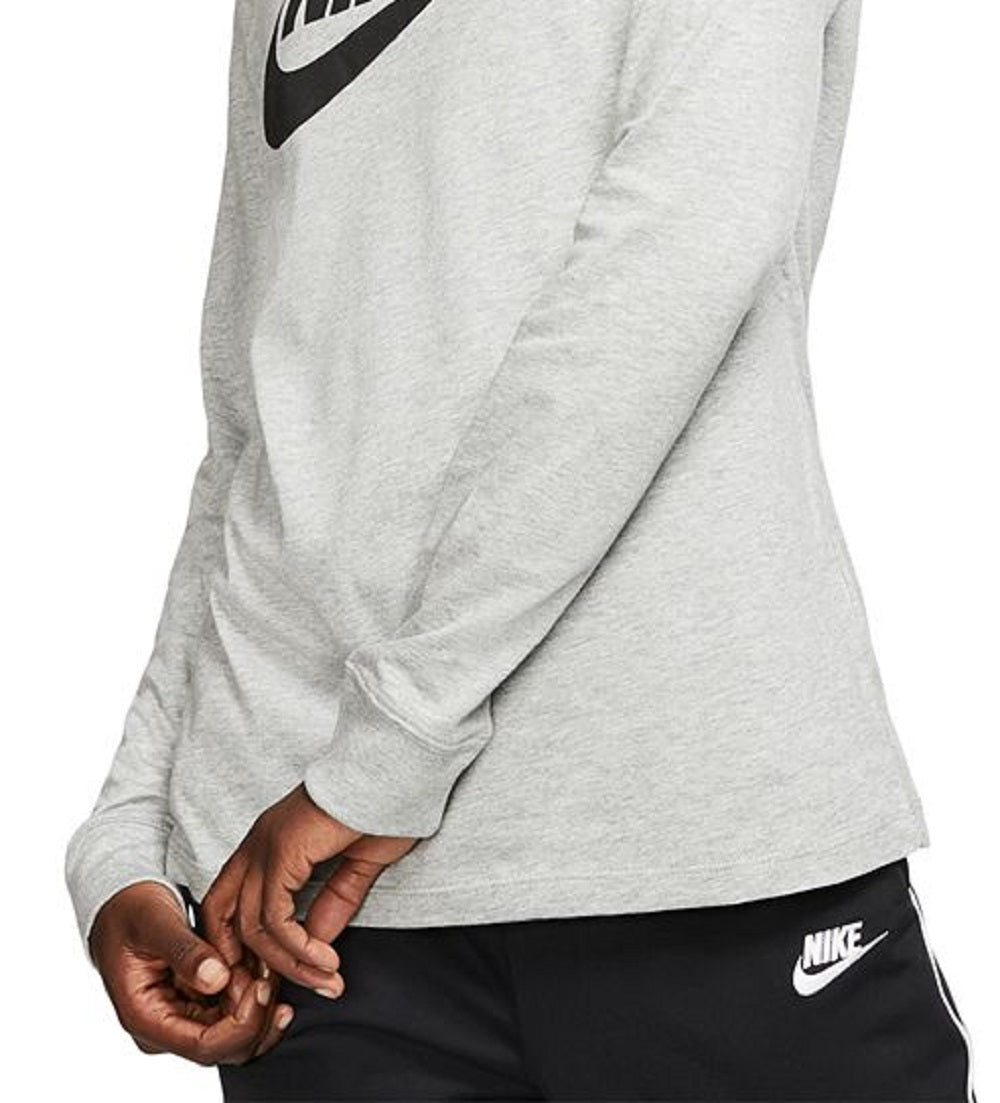 Camiseta Nike Essential Cotton Logo Feminina Branca Tamanho Grande