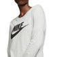 Camiseta Nike Sportswear Essential Cotton Logo Feminina Branca Tamanho X-G