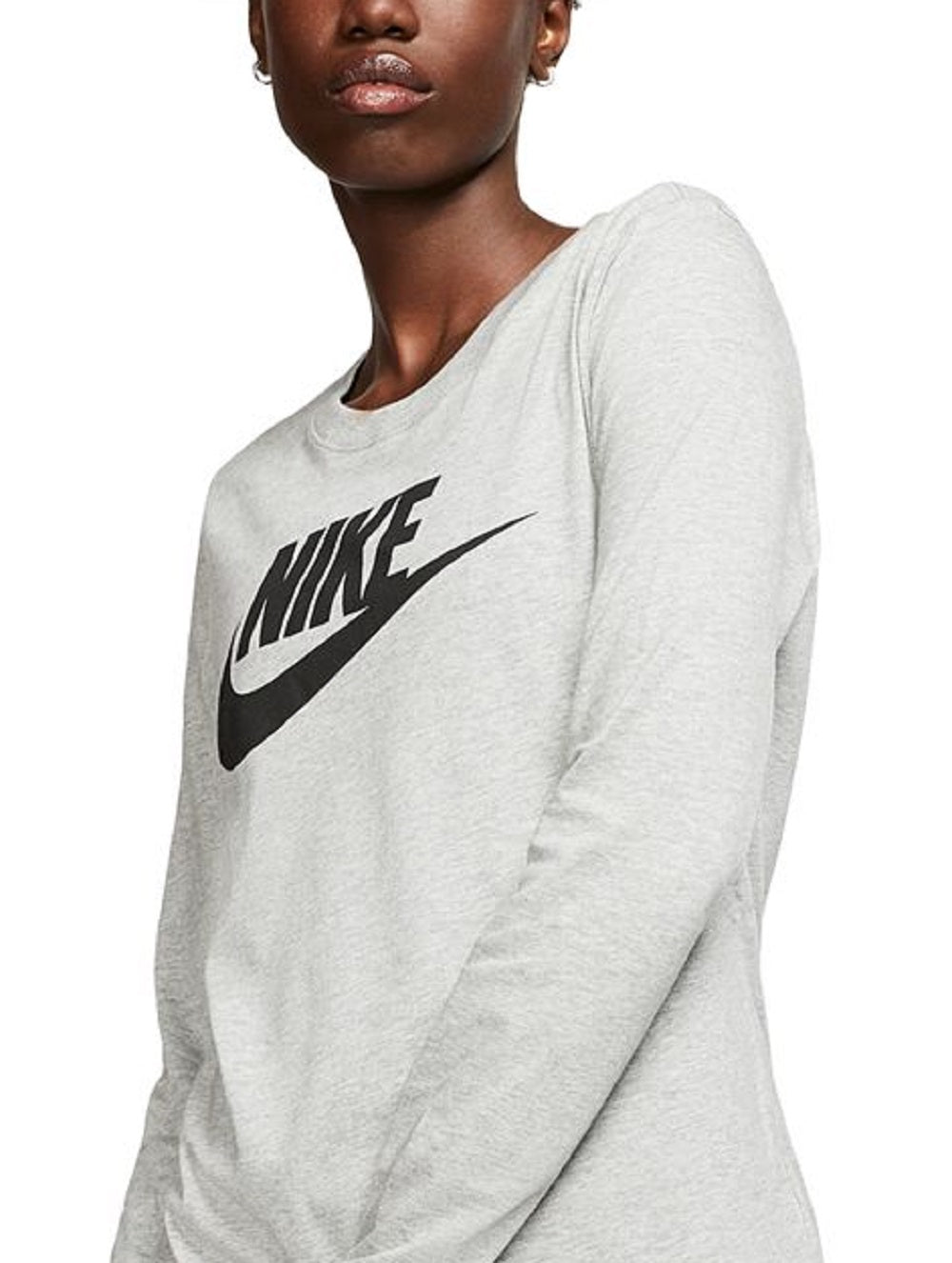 Camiseta Nike Essential Cotton Logo Feminina Branca Tamanho XS
