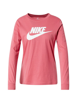 Camiseta Nike Sportswear Essential Cotton Logo Feminina Vermelha Tamanho X-G