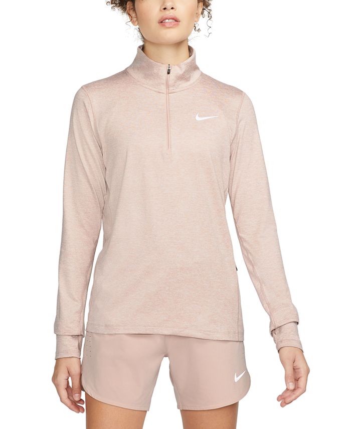 Pulôver Nike Element Half Zip Feminino Rosa Tamanho Médio