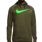 Moletom com capuz Nike Therma Dri Fit Logo Masculino Verde Tamanho Médio