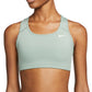 Sutiã esportivo Nike Dri Fit Racerback de impacto médio feminino, verde, tamanho pequeno