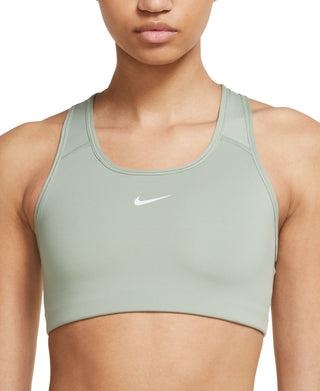 Sutiã esportivo Nike Swoosh Dri Fit Racerback feminino, verde, tamanho X-S