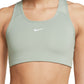 Sutiã esportivo Nike Swoosh Dri Fit Racerback feminino, verde, tamanho X-S
