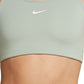 Sutiã esportivo Nike Swoosh Dri Fit Racerback feminino, verde, tamanho pequeno
