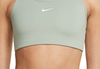 Sutiã esportivo Nike Swoosh Dri Fit Racerback feminino, verde, tamanho pequeno