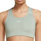 Sutiã esportivo Nike Swoosh Dri Fit Racerback feminino, verde, tamanho pequeno
