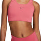 Sutiã esportivo Nike feminino com bojo de 1 peça e impacto médio, rosa, tamanho extragrande