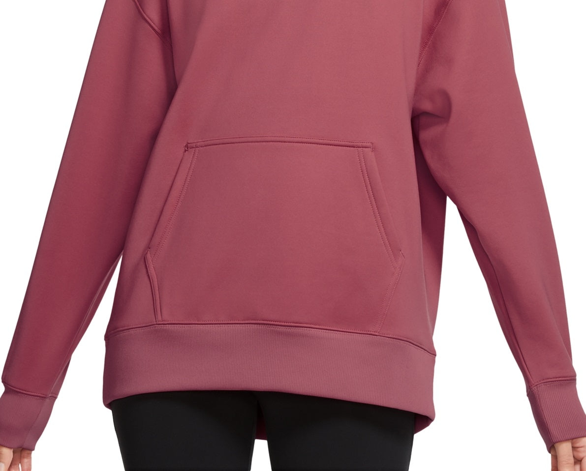 Moletom com capuz Nike Therma feminino rosa tamanho pequeno