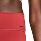 Shorts de ciclismo Nike One Mid Rise feminino, rosa, tamanho médio