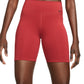 Shorts de ciclismo Nike One Mid Rise feminino, rosa, tamanho médio