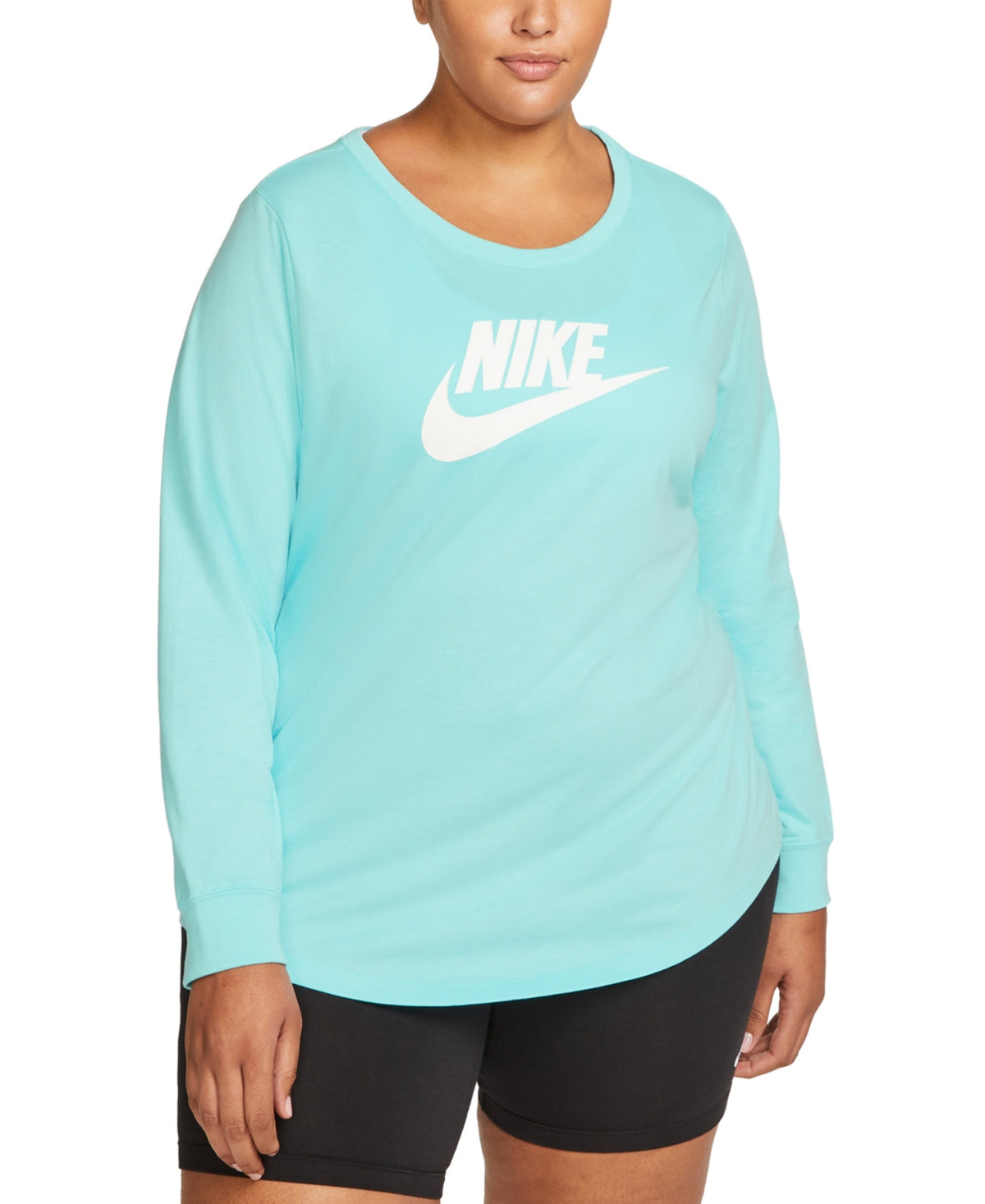 Camiseta Nike Feminina Algodão Estampada Azul Tamanho 2X