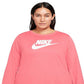 Camiseta Nike Sportswear Essential Feminina Rosa Tamanho 1X
