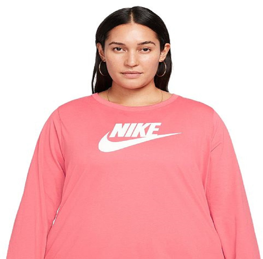 Camiseta Nike Sportswear Essential Feminina Rosa Tamanho 1X