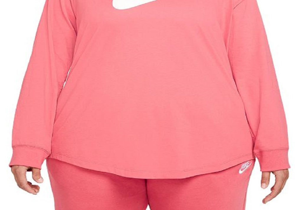Camiseta Nike Sportswear Essential Feminina Rosa Tamanho 1X