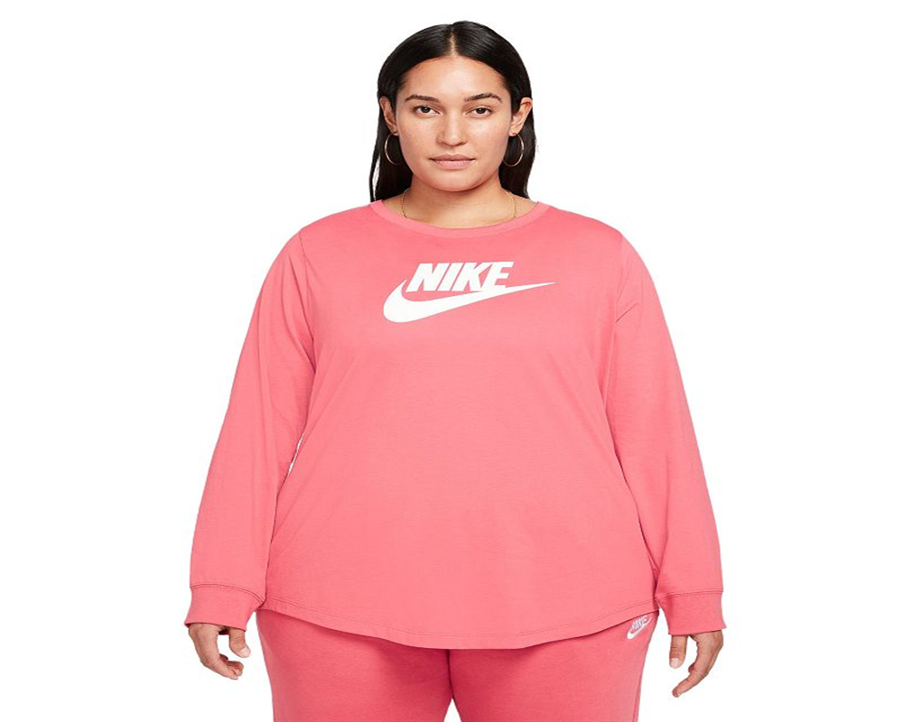 Camiseta Nike Sportswear Essential Feminina Rosa Tamanho 1X