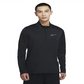 Camisa de treino Nike masculina com zíper 1/4, tops de desempenho atlético, preta, tamanho extragrande