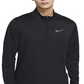 Camisa de treino Nike masculina com zíper 1/4, tops de desempenho atlético, preta, tamanho extragrande