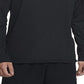 Camisa de treino Nike masculina com zíper 1/4, tops de desempenho atlético, preta, tamanho extragrande