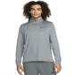 Camiseta Nike Hyperdry Masculina Manga Longa com Zíper 1/4 Preta Tamanho Médio