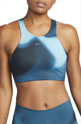Sutiã Nike Dri-FIT Yoga Marina/Iron Grey Feminino Tamanho Pequeno