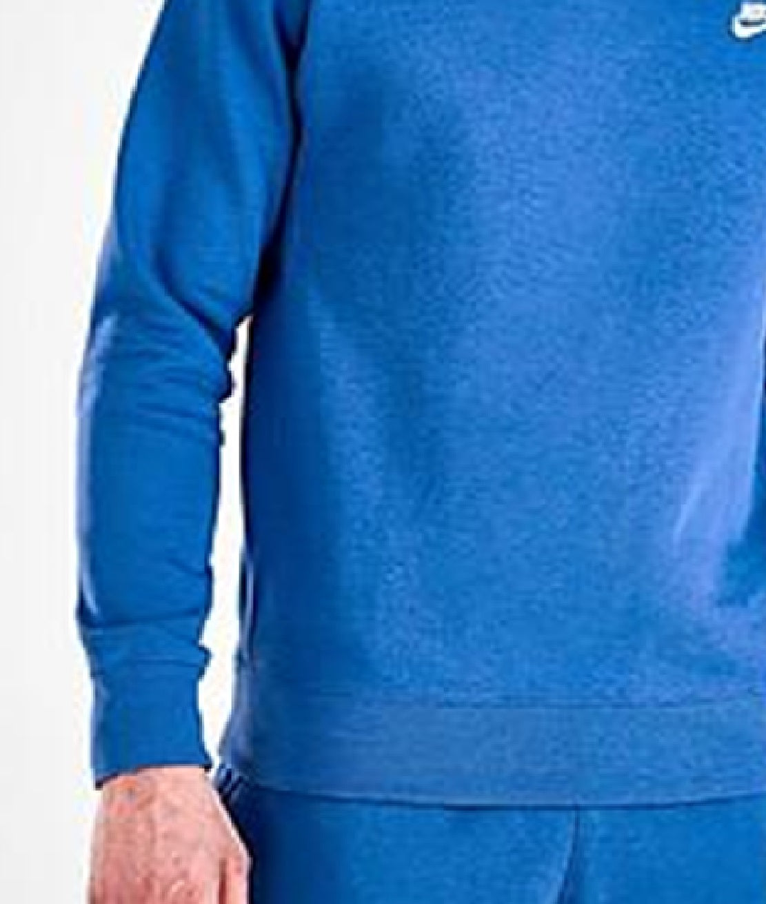 Moletom Nike Sportswear Club Fleece Masculino com Gola Redonda Azul Tamanho Médio