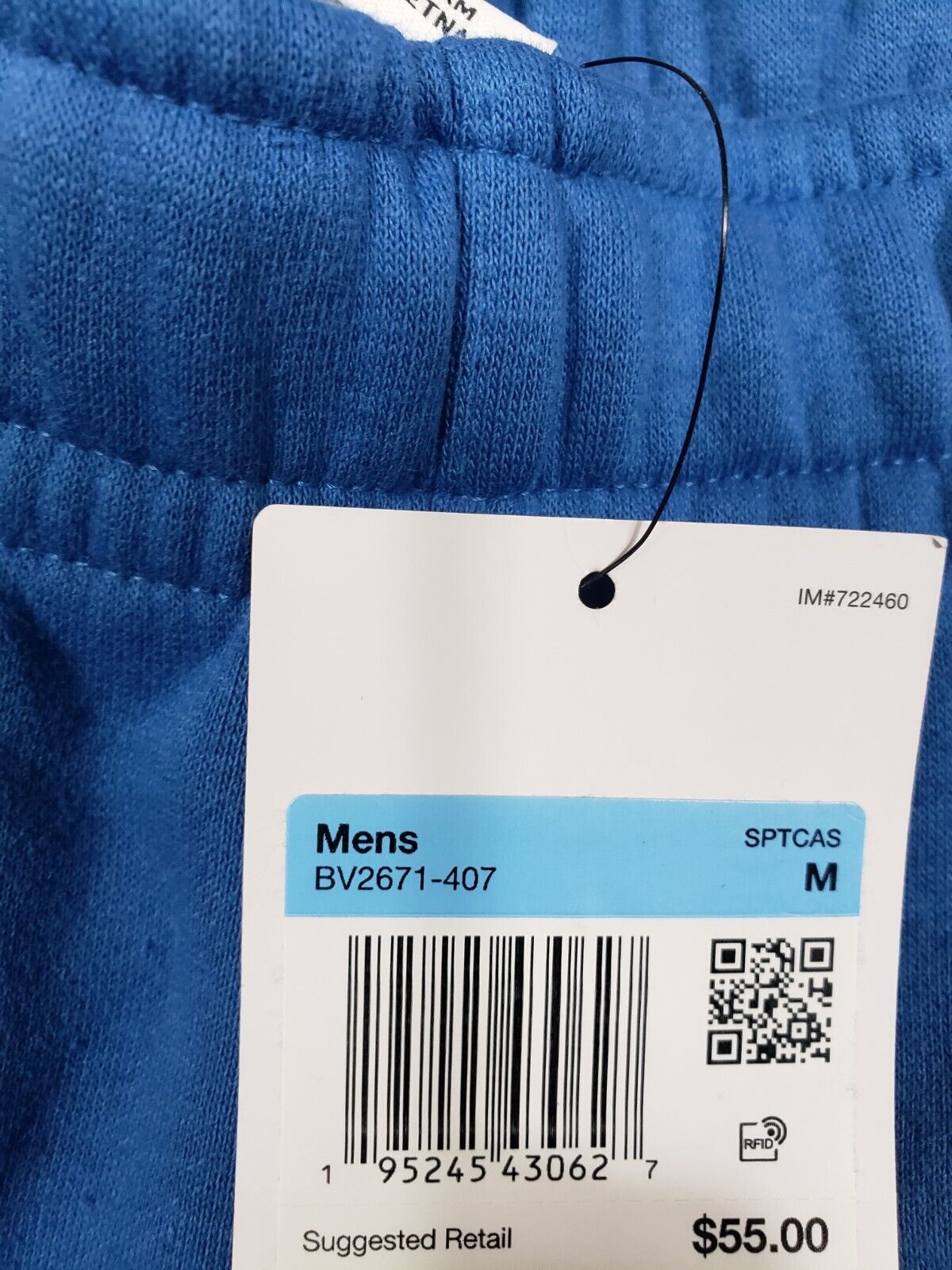 Calça de moletom Nike Sportswear Club Pocket Fleece Masculina em Azul Marina Escuro/Branco, Tamanho Médio