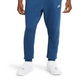 Calça de moletom Nike Sportswear Club Pocket Fleece Masculina em Azul Marina Escuro/Branco, Tamanho Médio