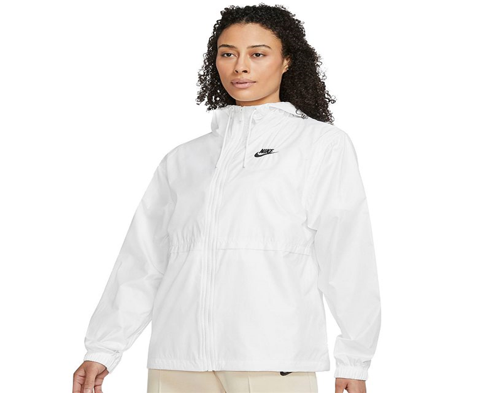 Jaqueta Nike Essential Repel Woven Feminina Branca Tamanho 2XL