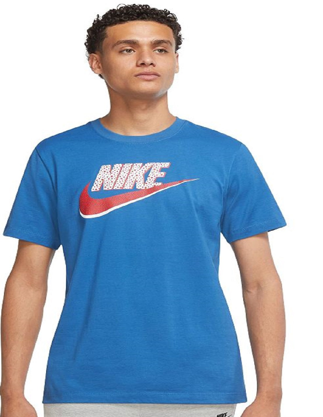 Camiseta Nike Futura Masculina Azul Tamanho Grande