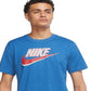 Camiseta Nike Futura Masculina Azul Tamanho Grande