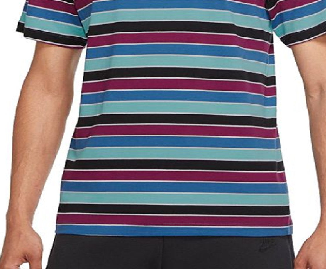 Camiseta Nike Masculina Listrada Novelty Azul Tamanho XXL