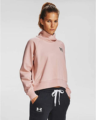 Moletom Under Armour Rival Fleece Feminino Rosa Tamanho Grande