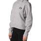 Moletom Under Armour Rival Fleece com gola envolvente, cinza, tamanho médio, feminino