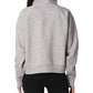 Moletom Under Armour Rival Fleece com gola envolvente, cinza, tamanho médio, feminino