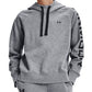 Under Armour Rival Fleece Hoodie com logotipo feminino, cinza, tamanho XX-G