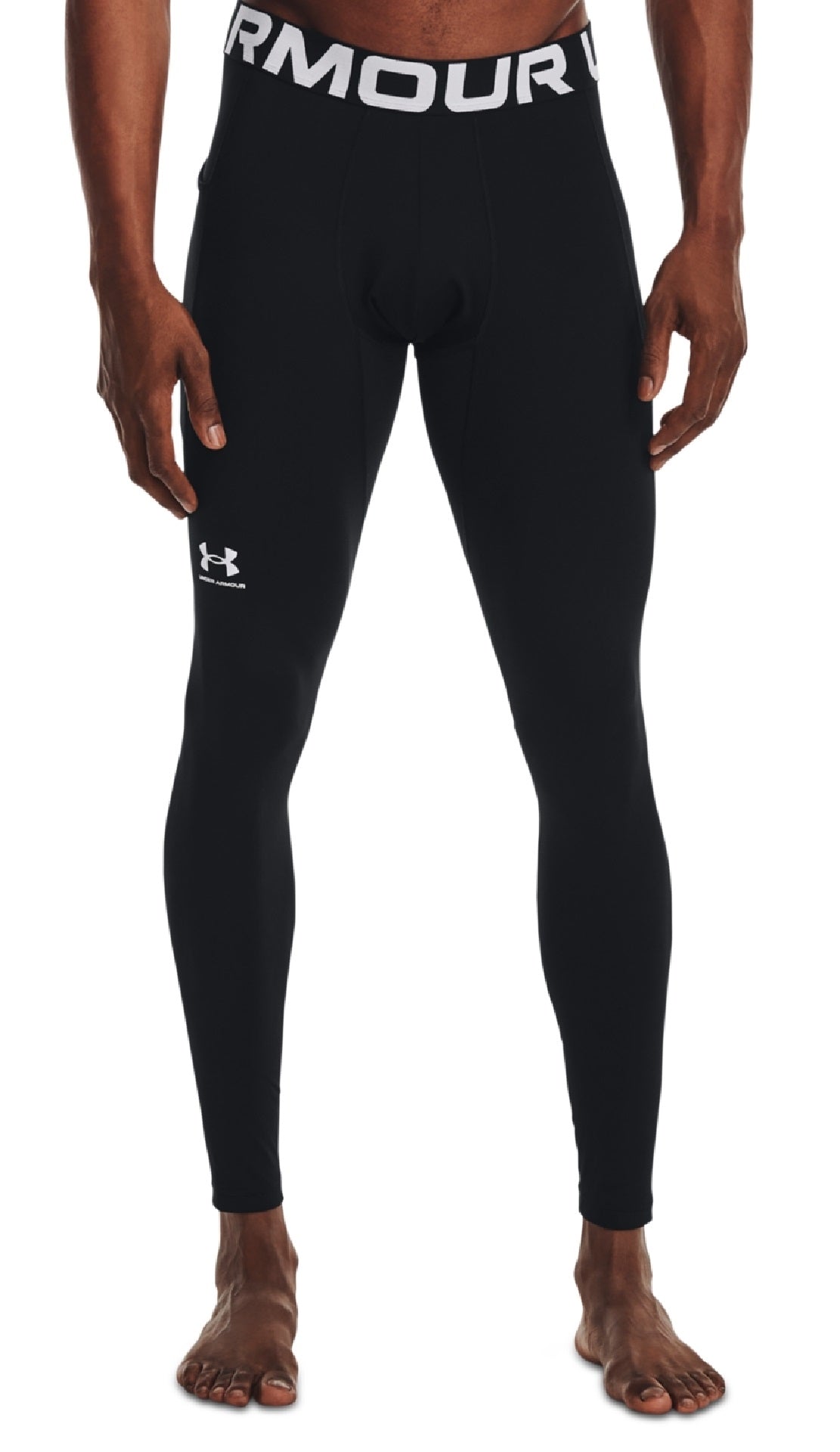 Calça legging masculina Under Armour Coldgear Armour preta tamanho grande