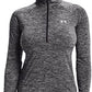 Under Armour Tech Twist 1/2 Zip Feminino Preto Tamanho Médio